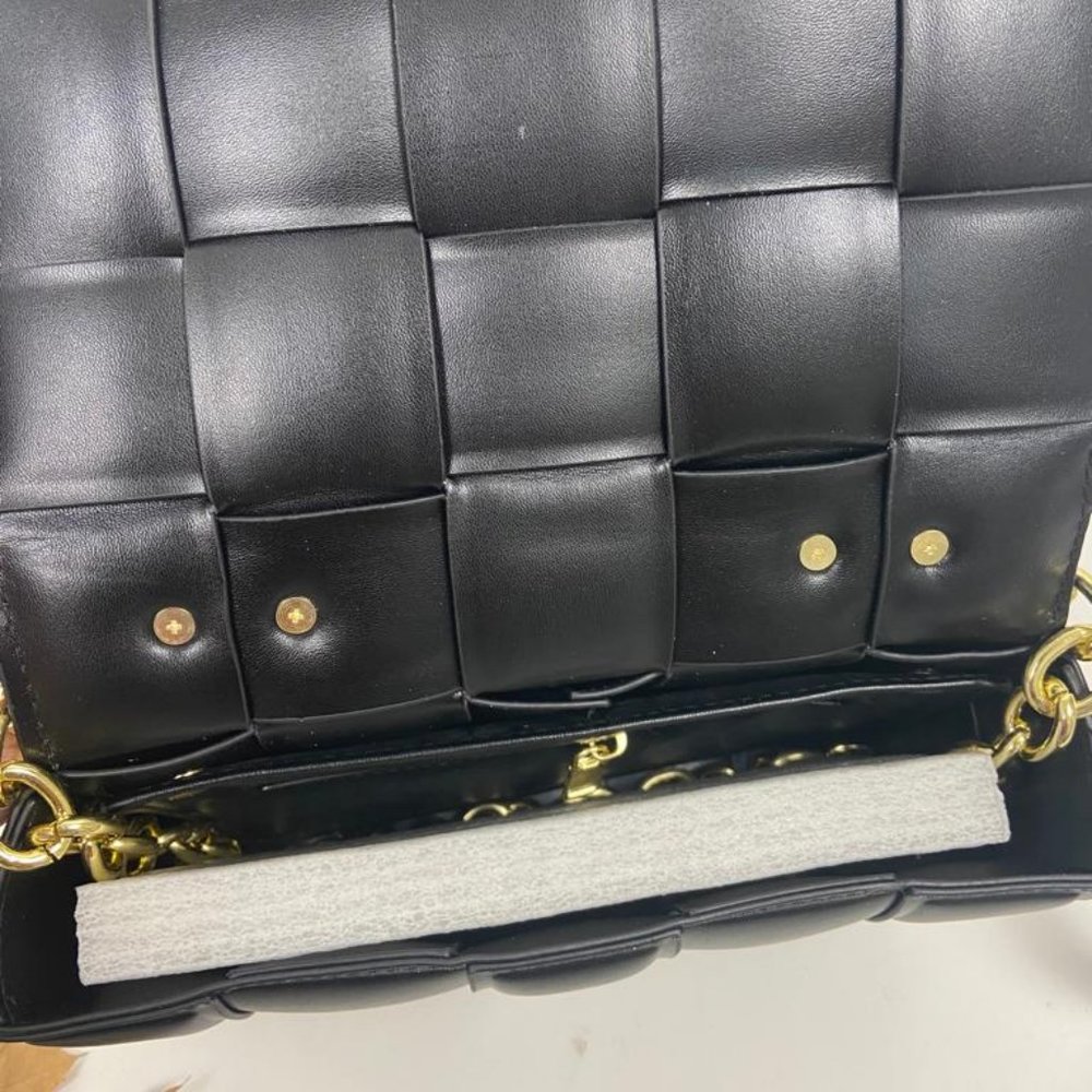Waist Bags Weave Chain Crossbody BLACK - Picture 5 of 8